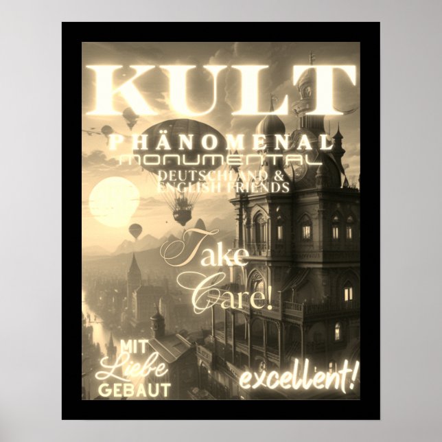 KULT PHÄNOMENAL MONUMENTAL POSTER (Framsidan)