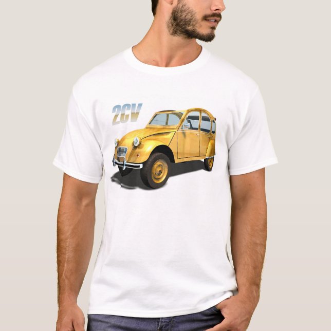Kultbilar - Citroen 2cv T-shirt (Framsida)