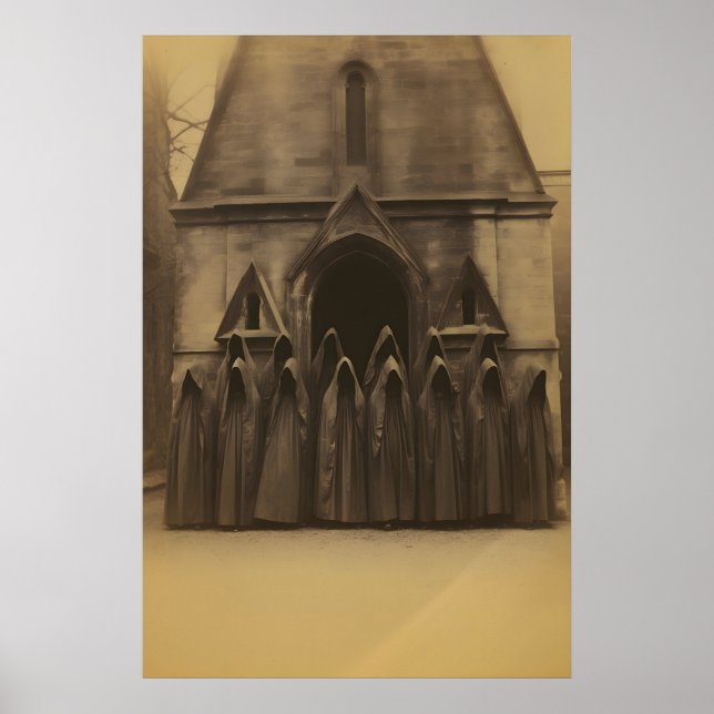 Kulten, Vintage fotografering, Mörk Akademia Poster (Framsidan)