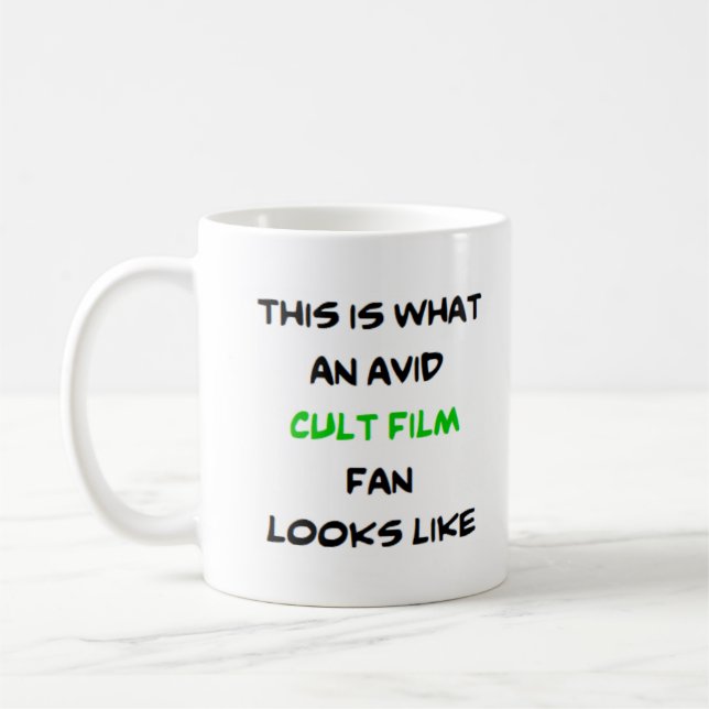 kultfilmfans, ivrig kaffemugg (Vänster)