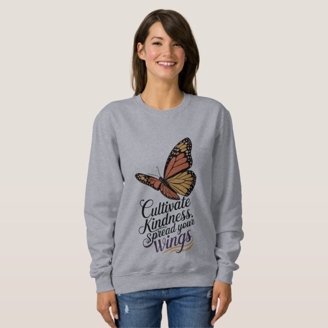 Kultivera sinnet, sprida Vingarna T Shirt (Hel framsida)