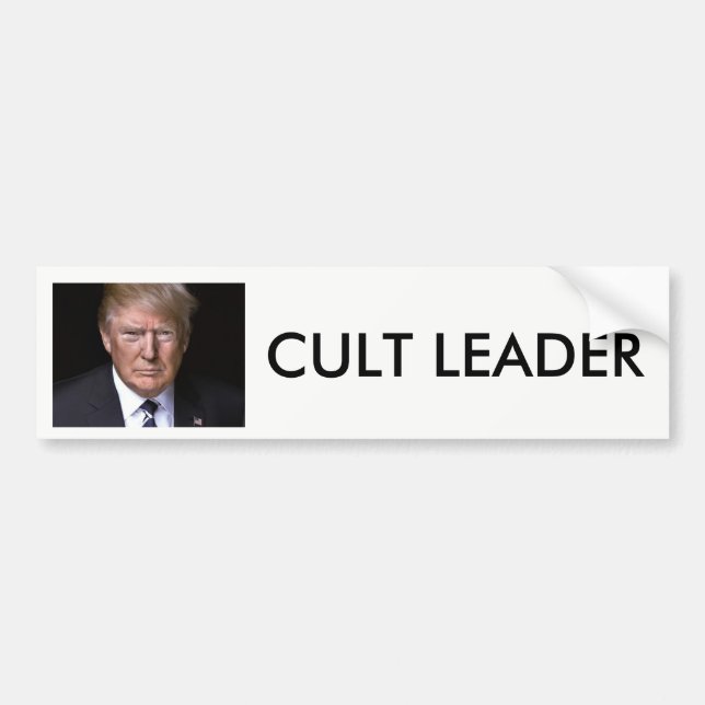 "Kultledare" anti-Donald trumf Bildekal (Framsidan)
