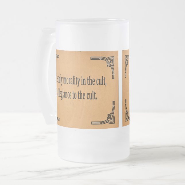 Kultmoral Frostat Ölglas (Framsida vänster)