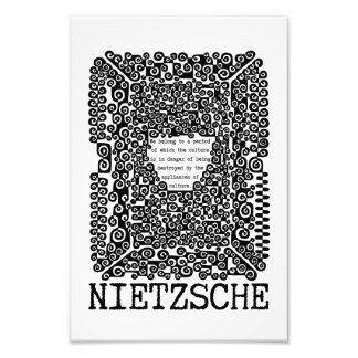 KULTUR är i farofilosofi, citat Nietzsche Fototryck