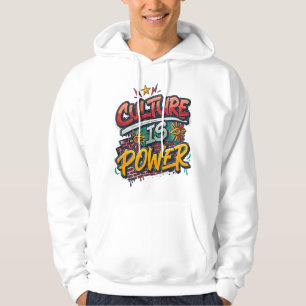 Kultur är makt Svarta historiemånaden Svart hoodie