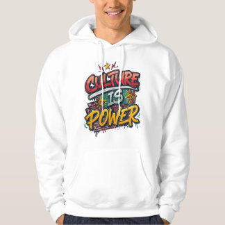 Kultur är makt Svarta historiemånaden Svart hoodie