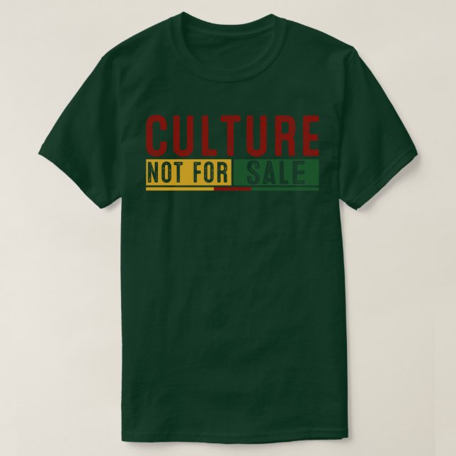 Kultur ej för försäljning t shirt (Design framsida)