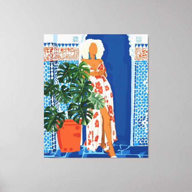 Kultur, färgstarka, feta, moderna, bohemiska canvastryck (Framsida)