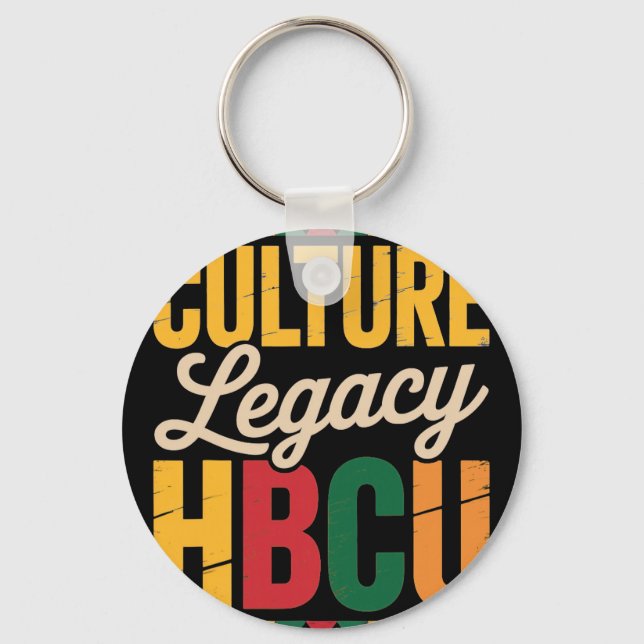 Kultur Hbcu Juneteenth Skola Historisk Hbcu Nyckelring (Framsida)