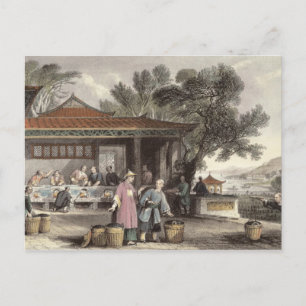 Kultur och förberedelser för tea, från "China in Vykort