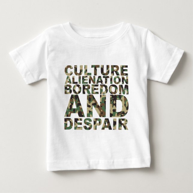 KulturAlienationleda och förtvivlan Tee Shirt (Framsida)