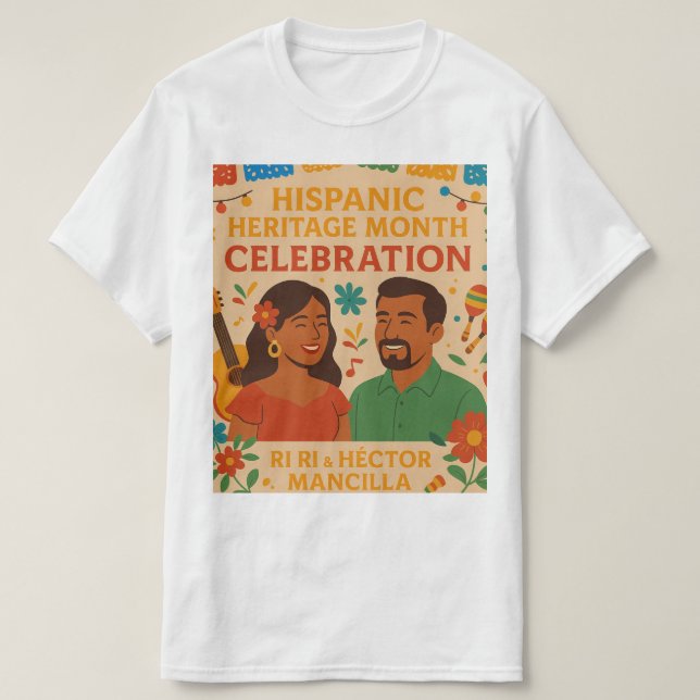 Kulturarvsmånaden Firande - Vibrant Kulturkonst T Shirt (Design framsida)