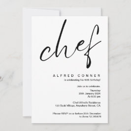 KulturChef-inbjudan födelsedag Inbjudan