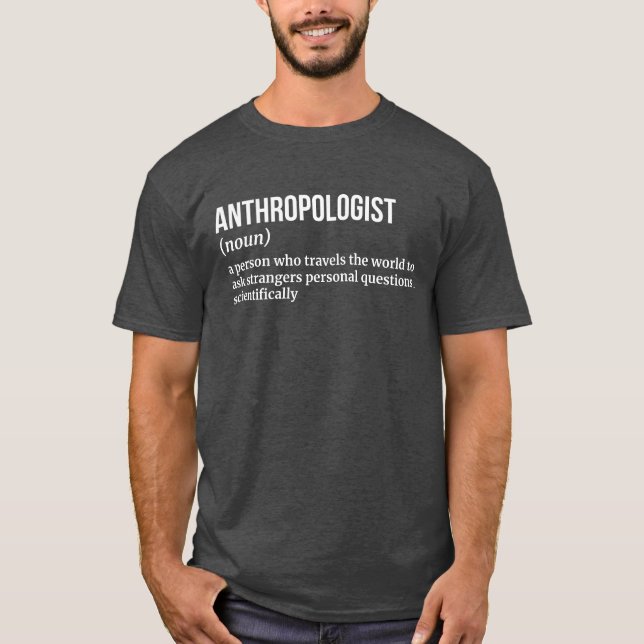 Kulturell antropolog - finare definition t shirt (Framsida)