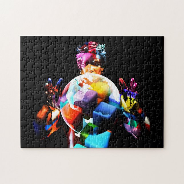 Kulturell mångfald i workforcen och hyra pussel (Horisontell)