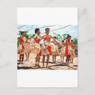 Kulturella dansen i Papua Nya Guinea Vykort