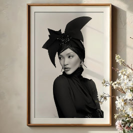 Kulturfack: Monokrom Avant-Garde Mode Poster