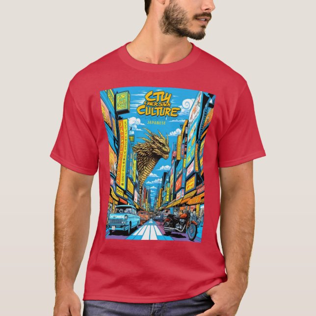 Kulturhuvudstad: Japanska gator och städer T Shirt (Framsida)