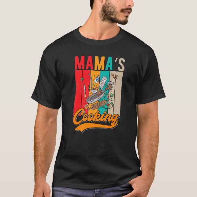 Kulturkokning Mamma Mamas Cooking T Shirt (Framsida)