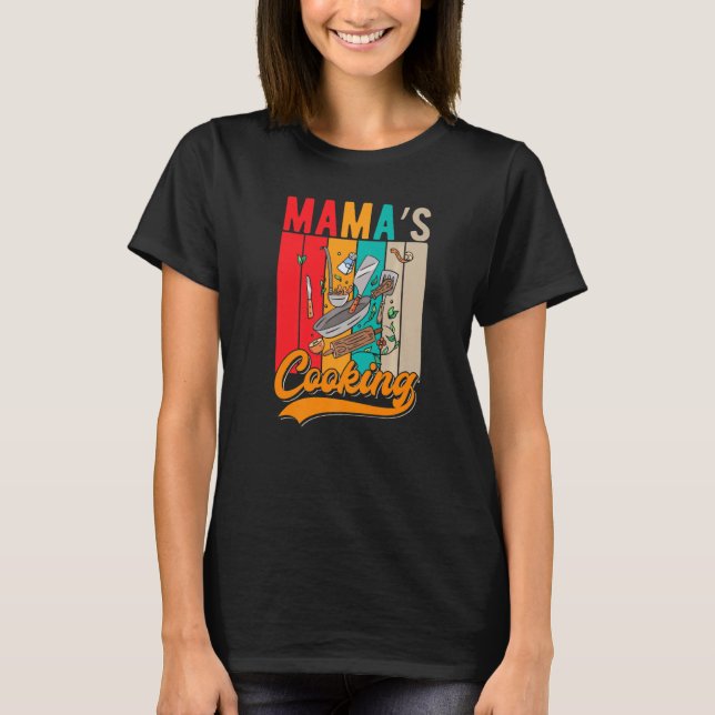 Kulturkokning Mamma Mamas Cooking T Shirt (Framsida)