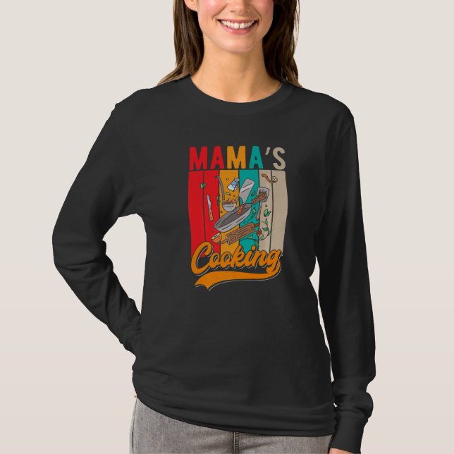 Kulturkokning Mamma Mamas Cooking T Shirt (Framsida)