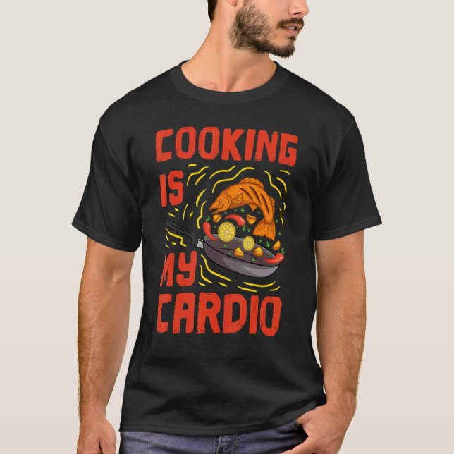 Kulturkonst Cooking Kitchen Chef Cook Knivar Food T Shirt (Framsida)