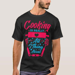Kulturkonst Cooking Kitchen Chef Cook Knivar Food T Shirt