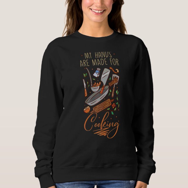 Kulturkonst Cooking Kitchen Chef Cook Knivar Food T Shirt (Framsida)
