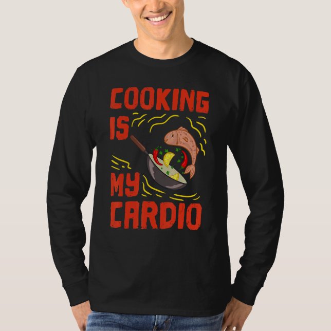 Kulturkonst Cooking Kitchen Chef Cook Knivar Food T Shirt (Framsida)