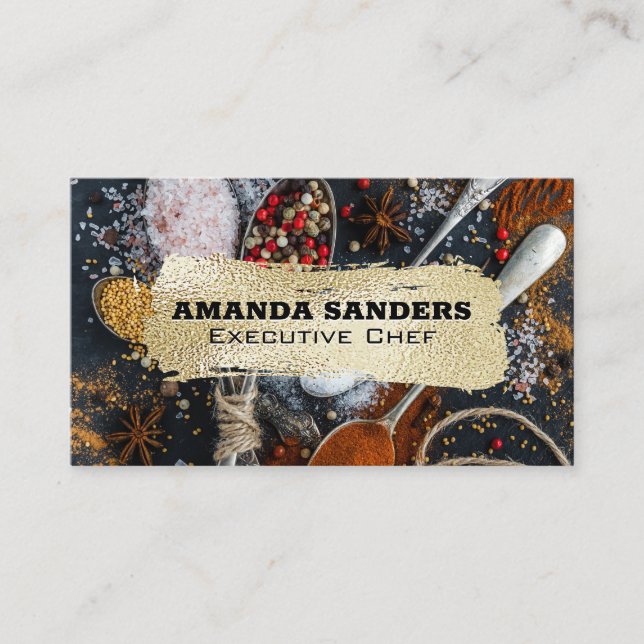 Kulturkonst | Spices on Spoons Visitkort (Framsida)