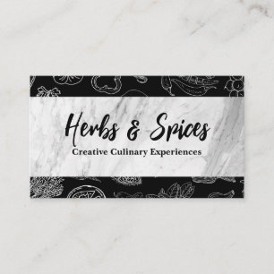 Kulturkonst Spices Örters Illustrations Visitkort
