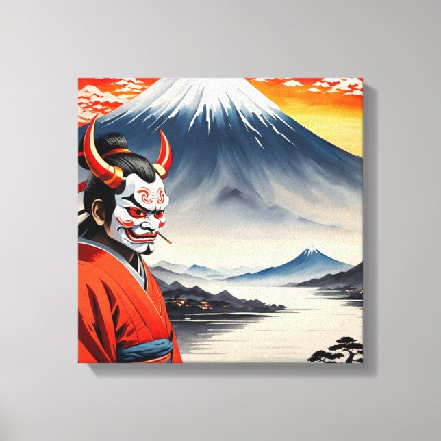 Kumadori Kabuki 2 Canvastryck (Framsida)