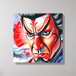 Kumadori Kabuki 3 Canvastryck