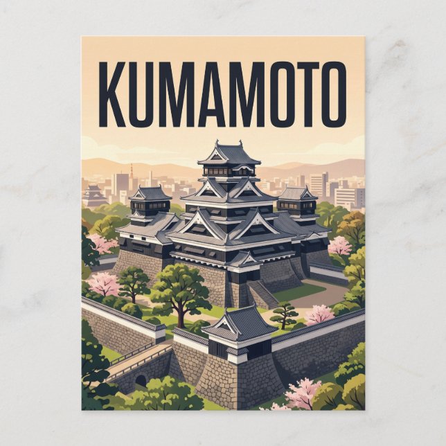 Kumamoto, Japan Vykort (Framsida)
