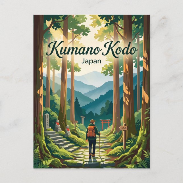 Kumano Kodo Japan Vykort (Framsida)