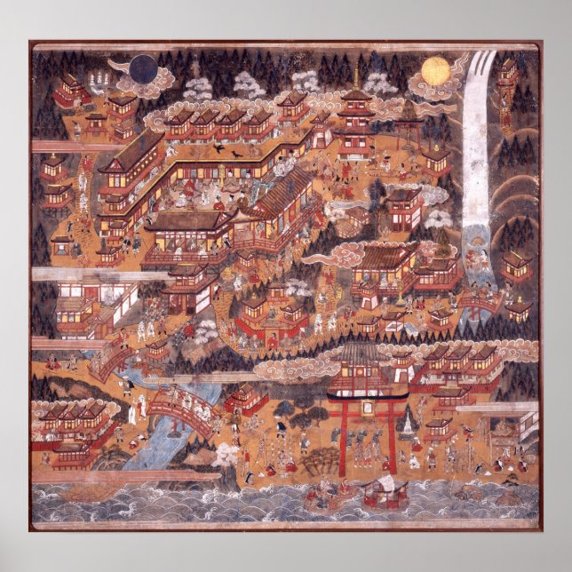 Kumano Nachi Mandala Poster (Framsidan)