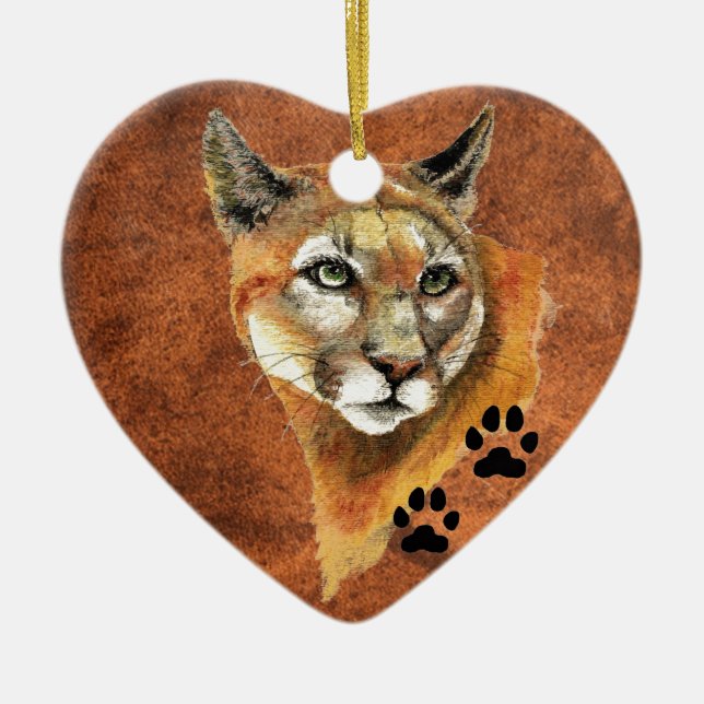 Kumar, Puma, Lejona julprydnad i berget Julgransprydnad Keramik (Framsidan)