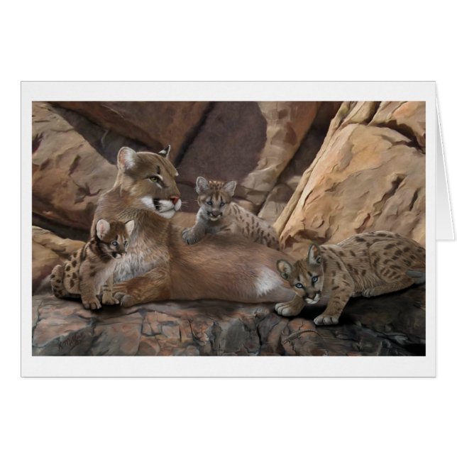 Kumarfamilj Hälsningskort (Framsidan Horizontal)