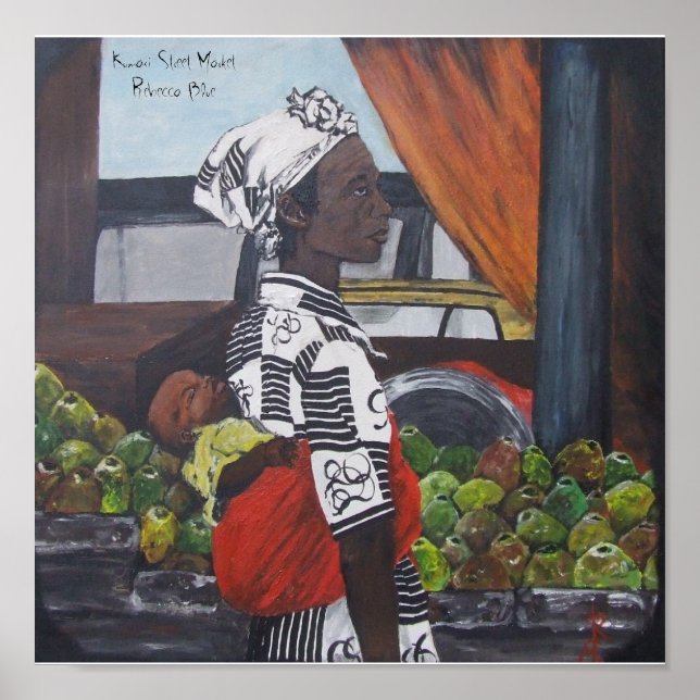 Kumasi Street Market Poster (Framsidan)