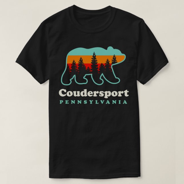 Kumdersport Pennsylvania Hunting Hiking Camping T Shirt (Design framsida)