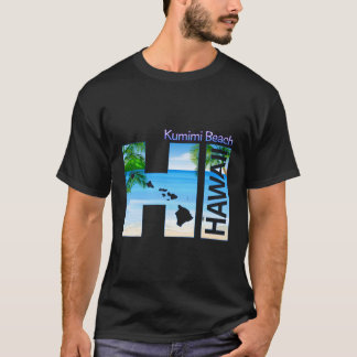 Kumimi Beach Hi Hawaii Aloha State Vacation T Shirt