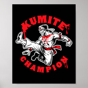 Kumite Champion Blood Sports Karate Kung Fu Spark Poster