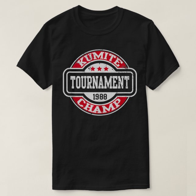 Kumite Champion Martial Arts Kung fu Karate Cinema T Shirt (Design framsida)