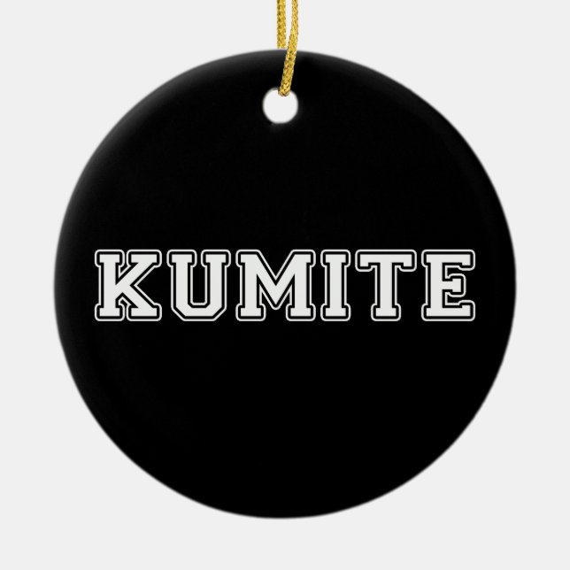 Kumite Julgransprydnad Keramik (Framsidan)
