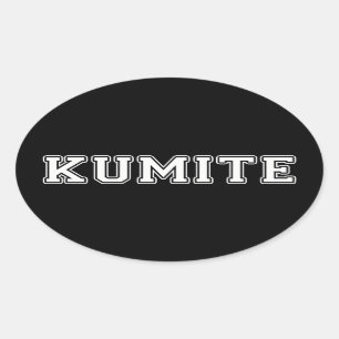 Kumite Ovalt Klistermärke