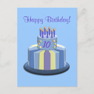 Kummel (blå) vykort