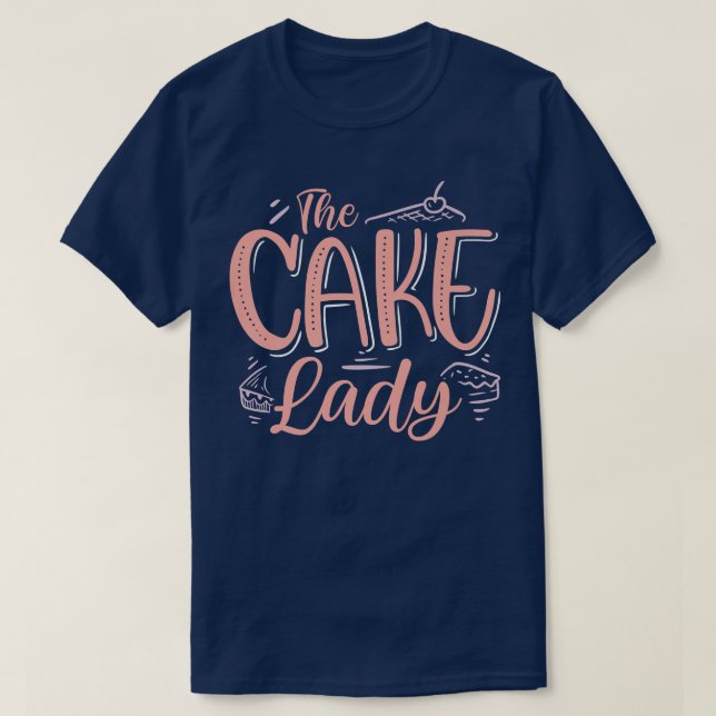 Kummel Dam, Baking Dessert Baker Cuptårta T Shirt (Design framsida)