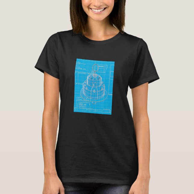 Kummel för blått kummel 2 t shirt (Framsida)