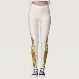Kummel för Kung. Grattis på födelsedagen Jesus.Jul Leggings