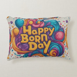 Kummel för lycklig-börden prydnadskudde